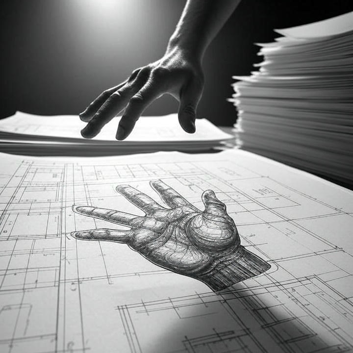 AI agent applying a blueprint to documents